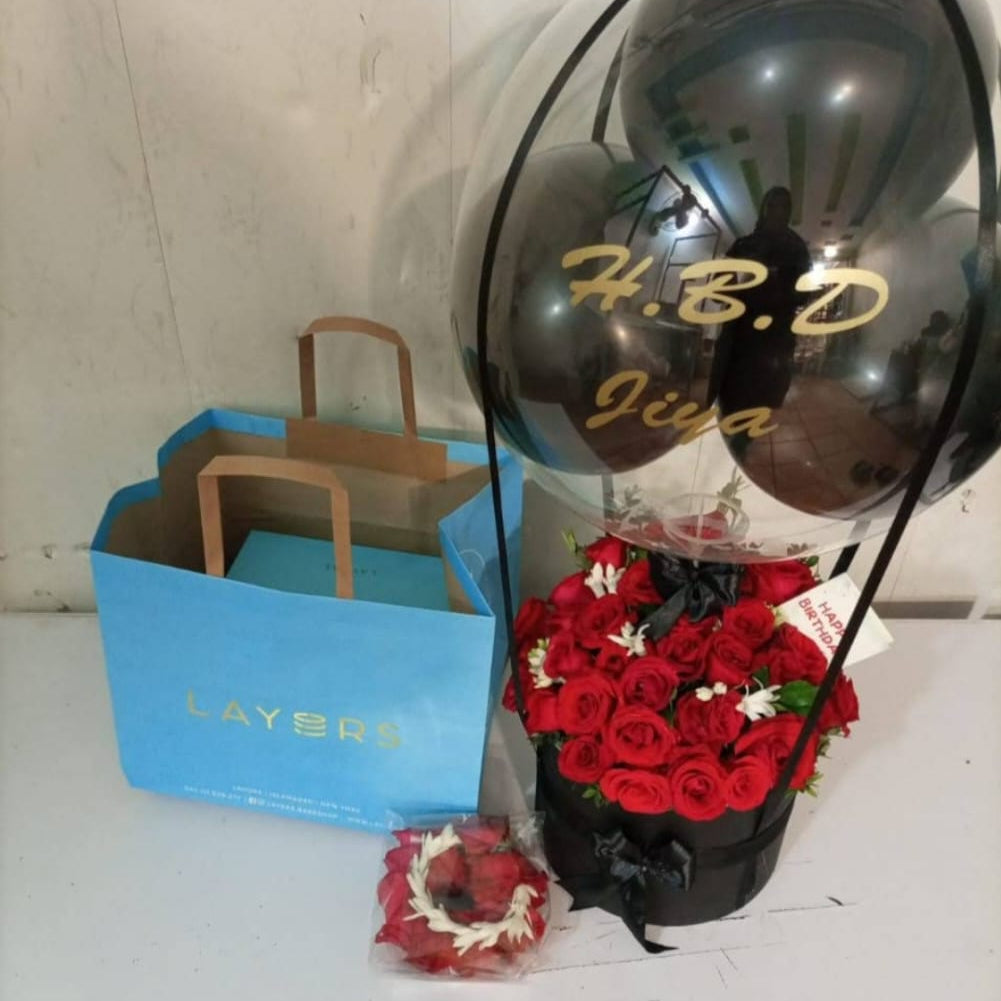 Cake+ Bouquet + 2 Gajry