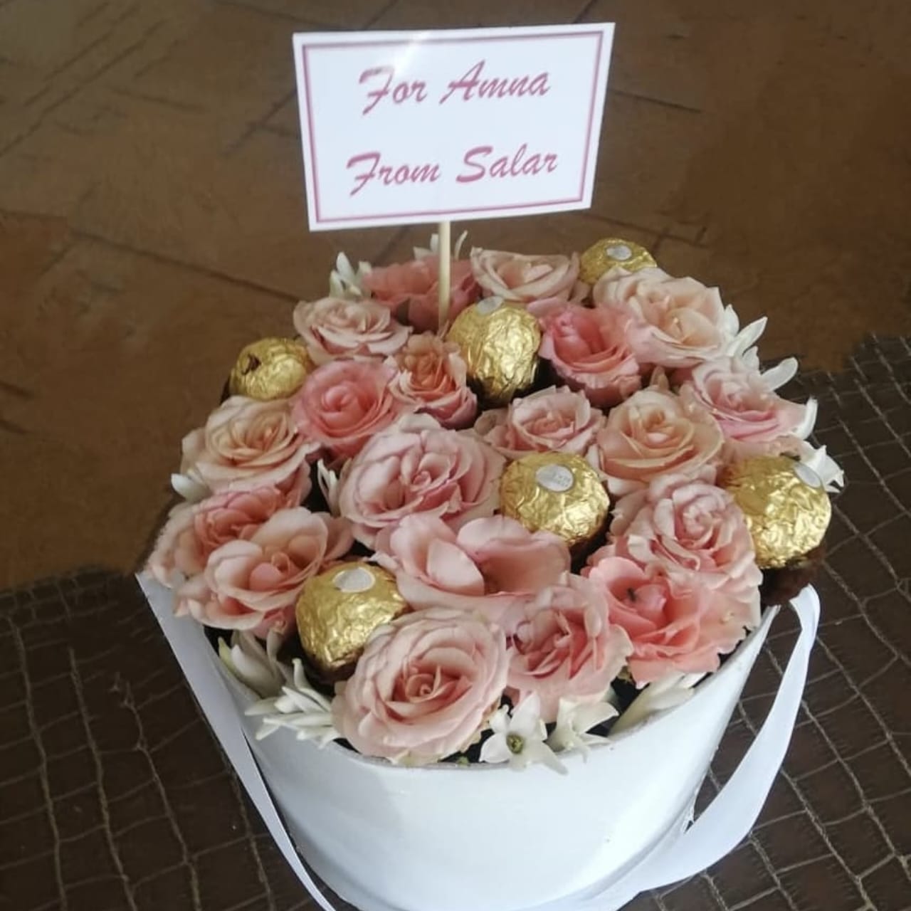 Flowers + 6 Ferrero Rocher