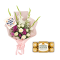 Graceful Blooms & Chocolates Combo